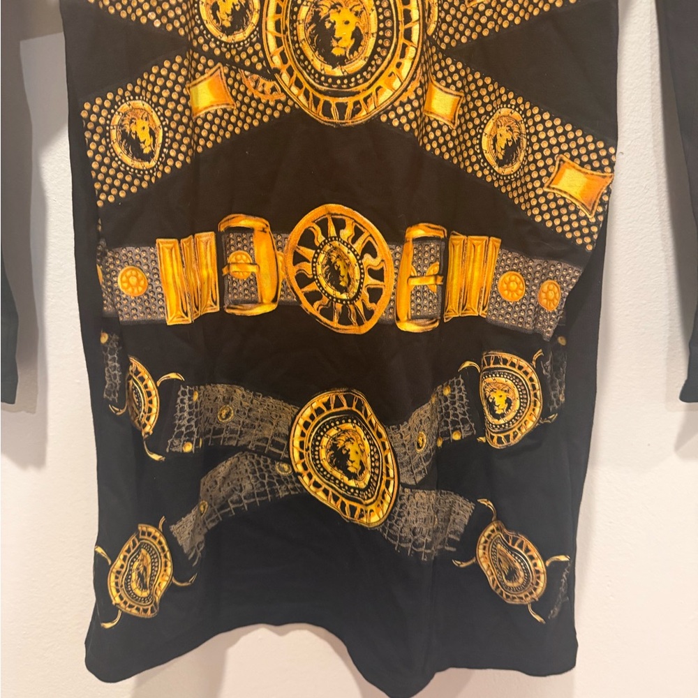 NWT Versus Black and Gold Long Sleeve Dress - Size S - Picture 9 of 13